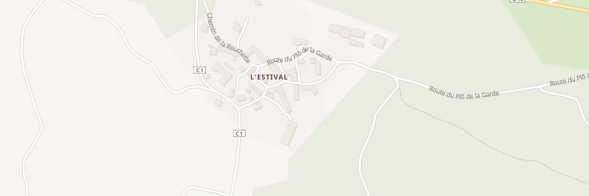 Plan du 5004 L’Estival à Lajo
