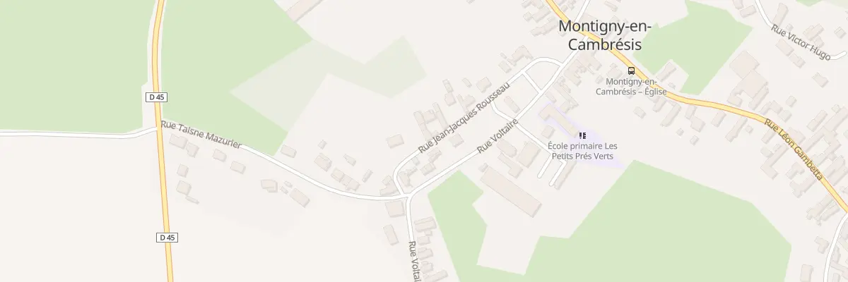 Plan du 14 Rue Jean Jacques Rousseau à Montigny-en-Cambrésis