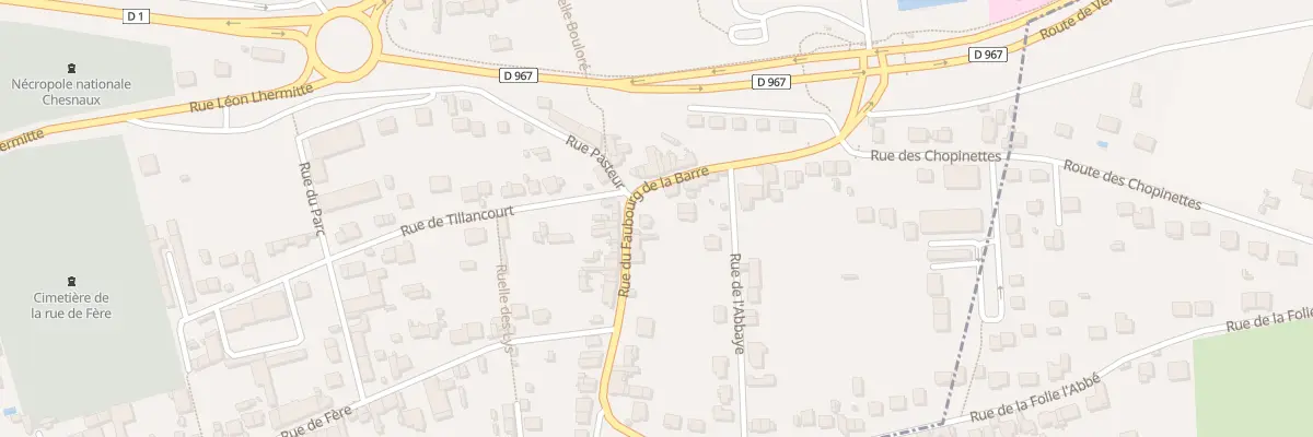 Plan du 13 Rue du Fbg de la Barre à Château-Thierry