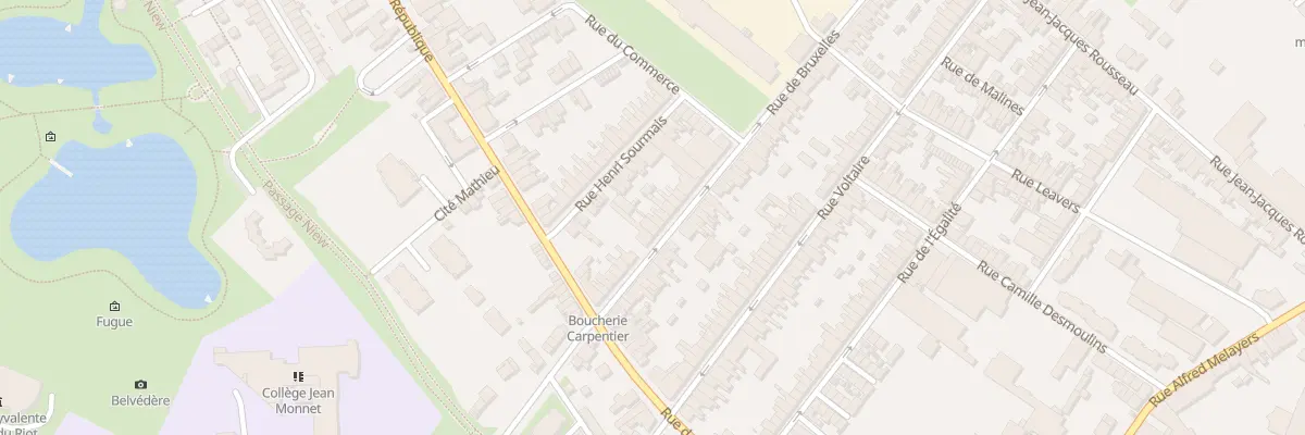 Plan du 23 Rue de Bruxelles à Caudry