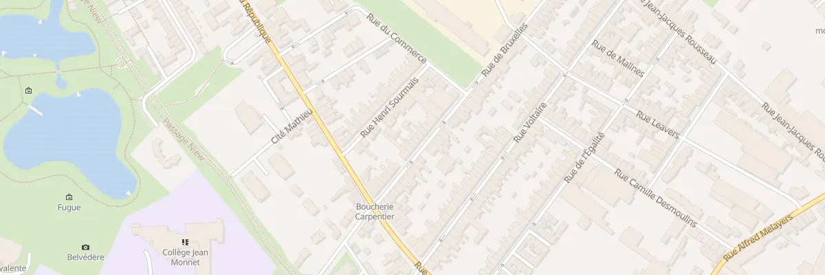 Plan du 25 Rue de Bruxelles à Caudry