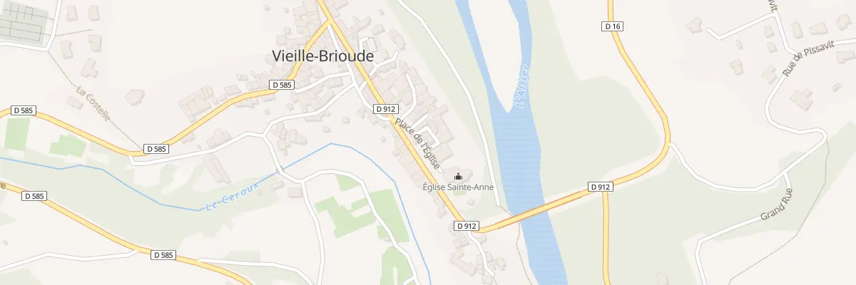 Plan du 8 Pl de l’Église à Vieille-Brioude