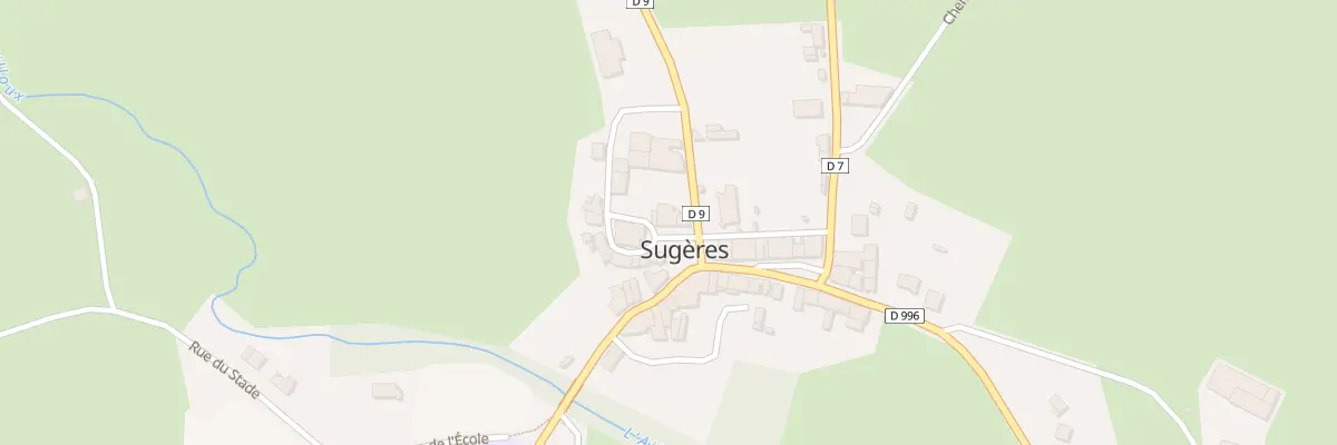 Plan du 3 Rte d’Issertaux à Sugères