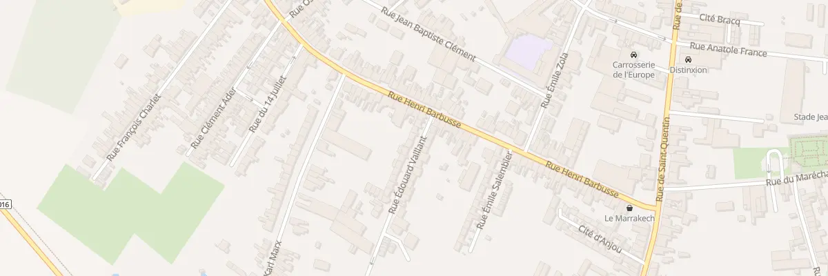 Plan du 8 Rue Edouard Vaillant à Caudry