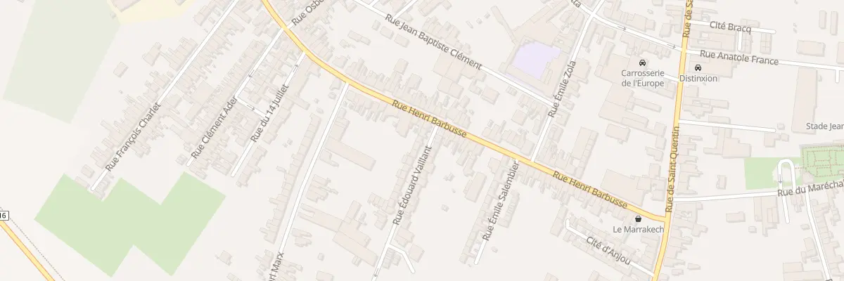 Plan du 6 Rue Edouard Vaillant à Caudry