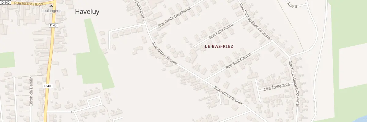 Plan du 13 Rue Arthur Brunet à Haveluy