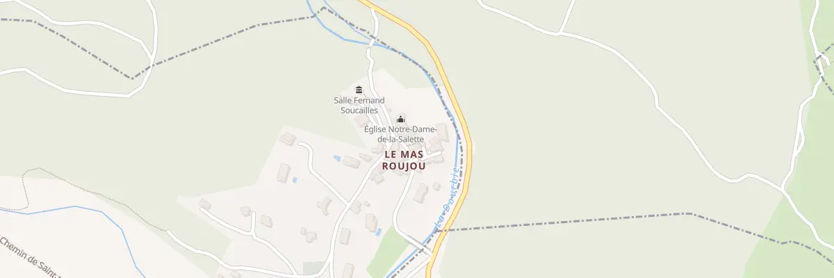 Plan du 5070 Hameau de Roujou à Lieuran-Cabrières