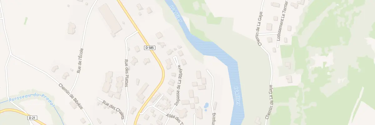 Plan du 5253 La Ribeyre à Lavoûte-Chilhac