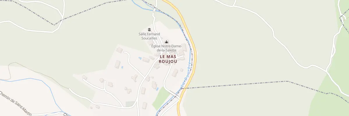 Plan du 5025 Hameau de Roujou à Lieuran-Cabrières