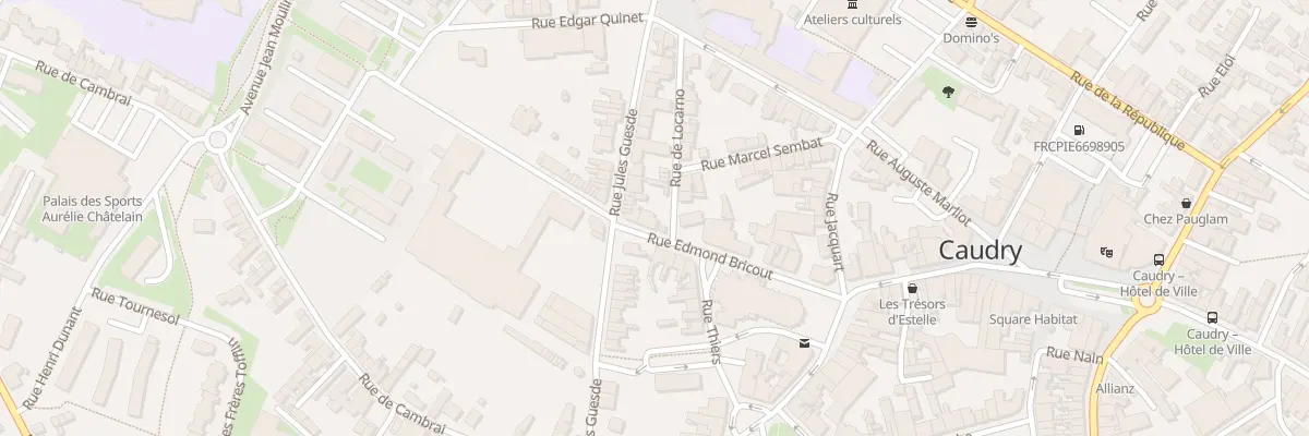 Plan du 24 Rue Edmond Bricout à Caudry