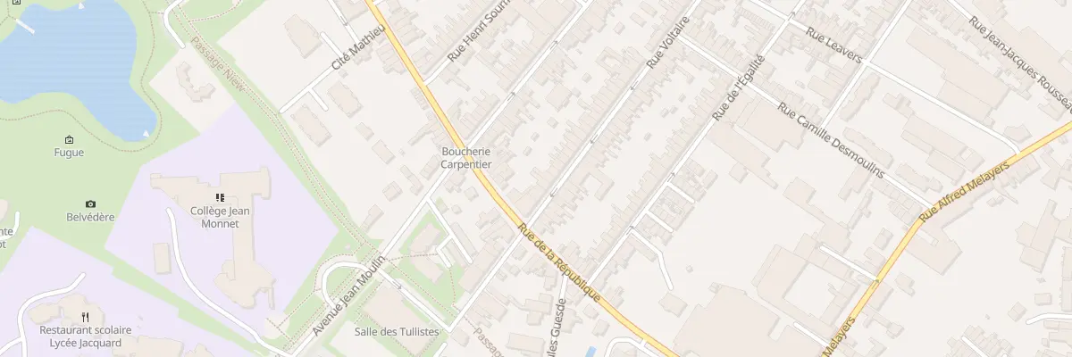 Plan du 3 Rue Voltaire à Caudry