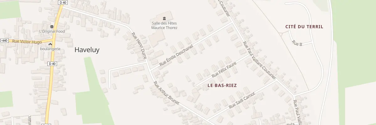 Plan du 19 Rue Emile Deschanel à Haveluy