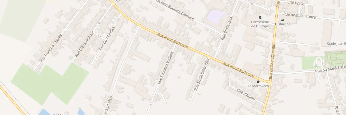 Plan du 7 Rue Edouard Vaillant à Caudry