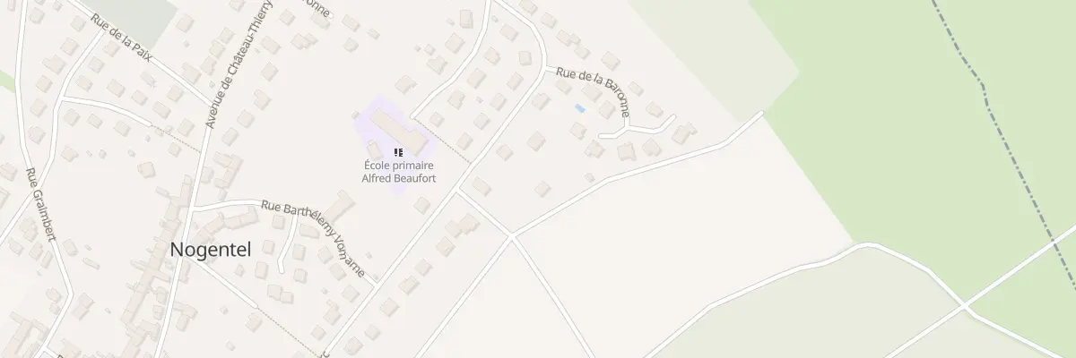 Plan du 55 Rue de la Baronne à Nogentel