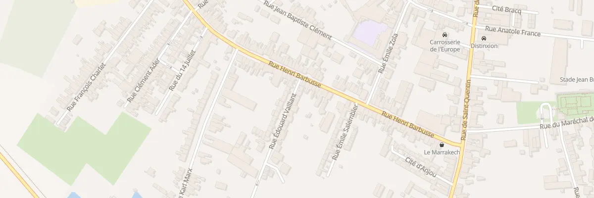 Plan du 5 Rue Edouard Vaillant à Caudry