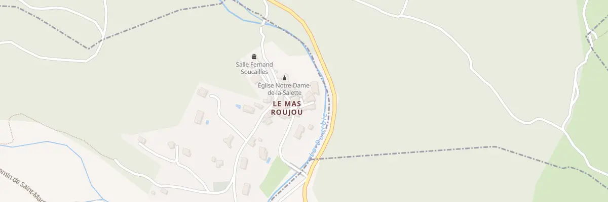 Plan du 1 Rue du Moulin Mas Roujou à Lieuran-Cabrières