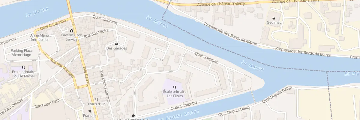 Plan du 16 Rue du Port aux Tuiles à Château-Thierry