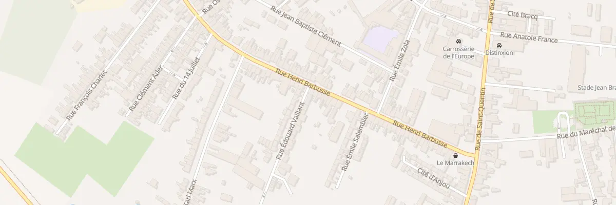 Plan du 3 Rue Edouard Vaillant à Caudry