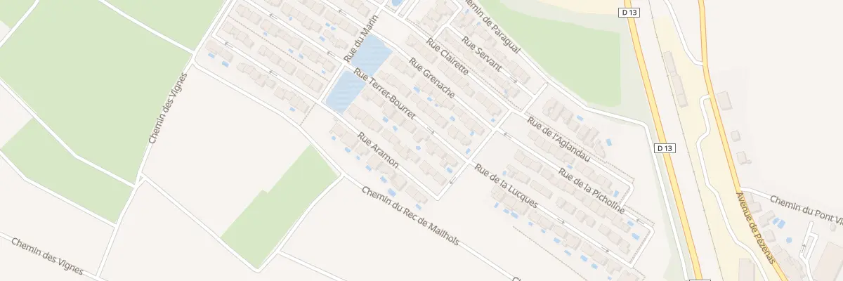 Plan du 12 Rue Terret Bourret à Saint-Thibéry