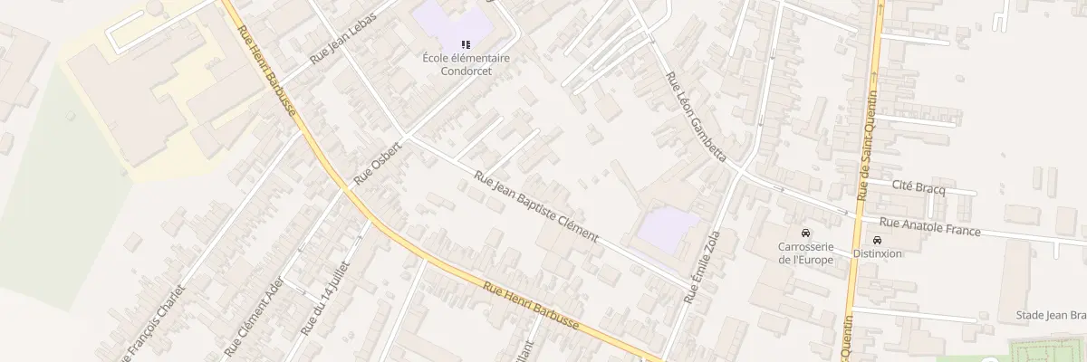 Plan du 26 Rue Jean-baptiste Clément à Caudry