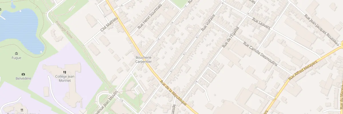 Plan du 11 Rue Voltaire à Caudry