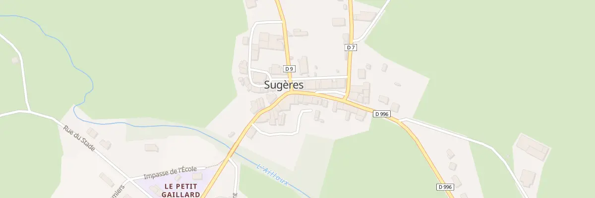 Plan du 16 Rte d’Ambert à Sugères