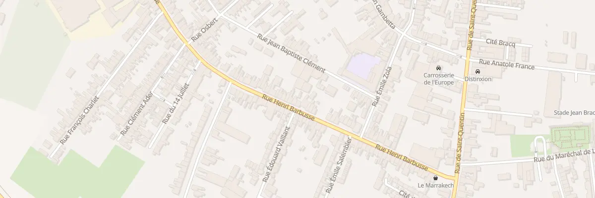 Plan du 50B Rue Henri Barbusse à Caudry