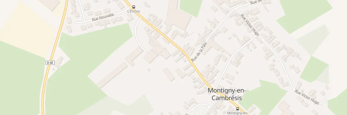 Plan du 13 Rue Jean Jaurès à Montigny-en-Cambrésis