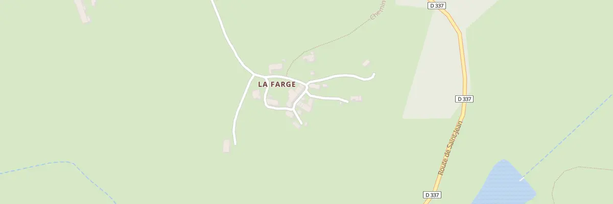 Plan du 343 Rte de La Farge à Fayet-le-Château