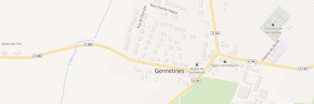 Plan du 17 All de l’Abron à Gennetines