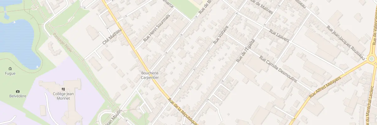 Plan du 21 Rue Voltaire à Caudry