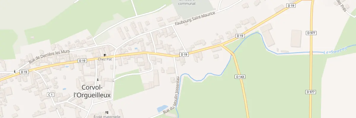 Plan du 1 Rue du Moulin Jossereau à Corvol-l’Orgueilleux