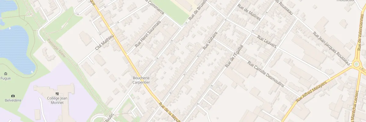 Plan du 27 Rue Voltaire à Caudry