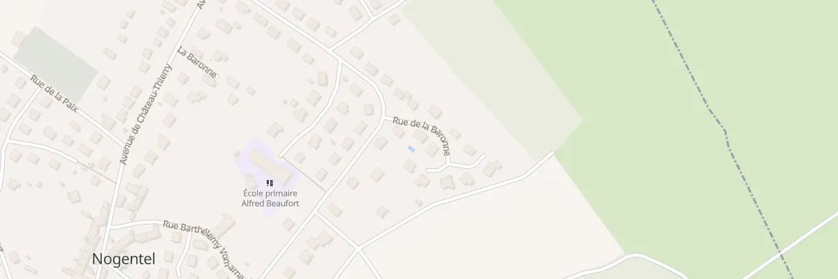 Plan du 45 Rue de la Baronne à Nogentel