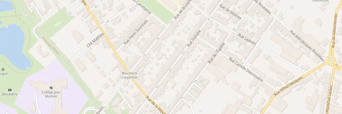 Plan du 29 Rue Voltaire à Caudry