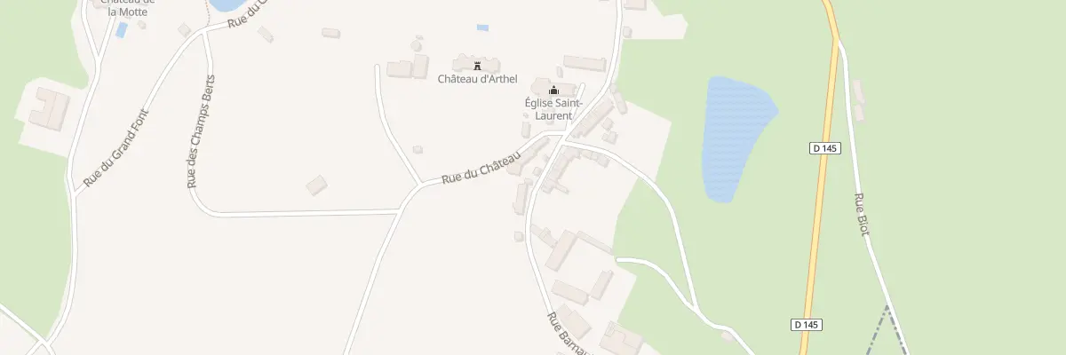 Plan du 75 Le Bourg à Arthel