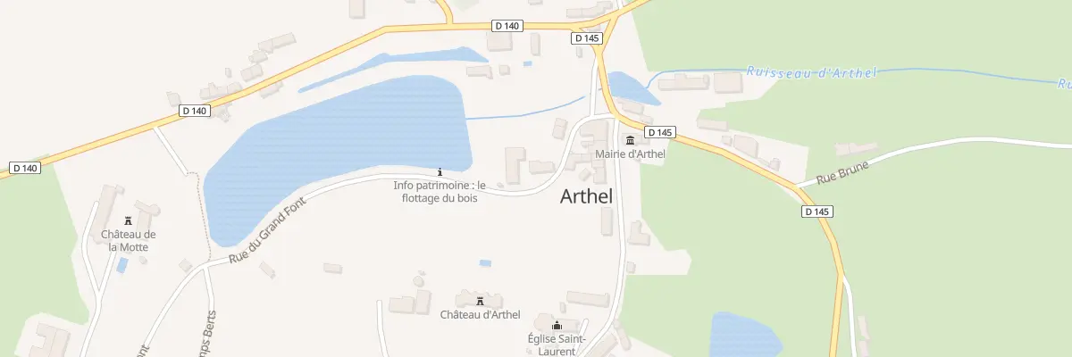 Plan du 63 Le Bourg à Arthel