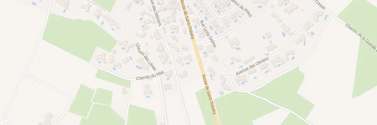 Plan du 33 Rue des Muriers à Nézignan-l’Évêque