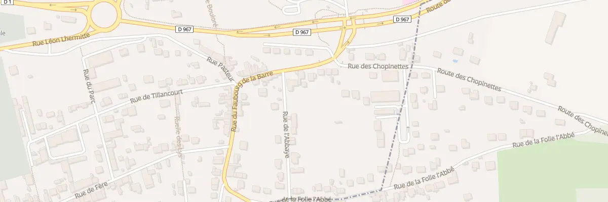 Plan du 25 Rue du Fbg de la Barre à Château-Thierry