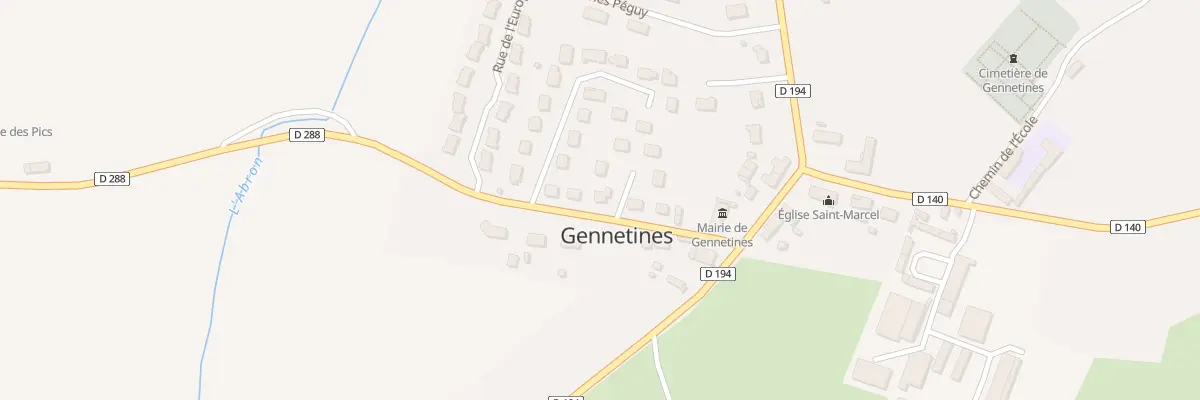 Plan du 6 Rue du Stade à Gennetines