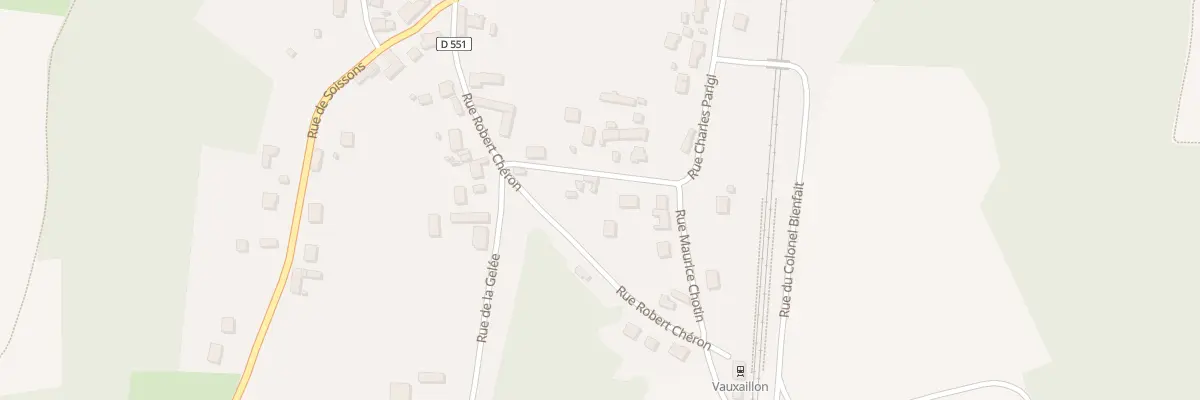Plan du 101 Rue du Lieutenant a Franjus à Vauxaillon