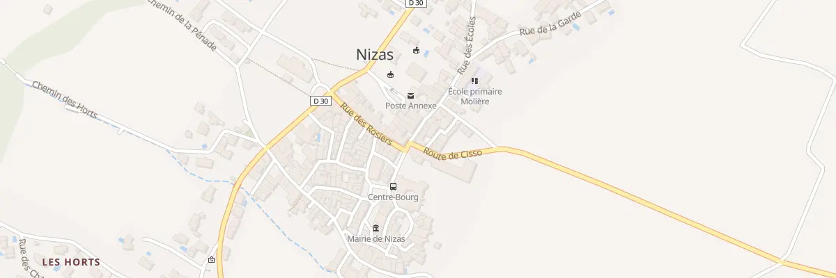 Plan du 2 Rue des Ecoles à Nizas