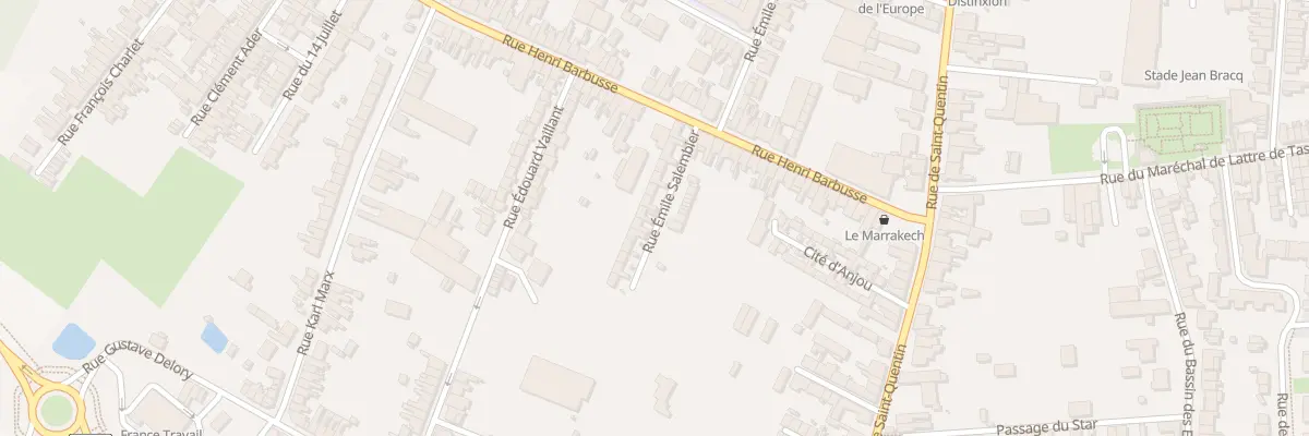 Plan du 16 Rue Emile Salembier à Caudry
