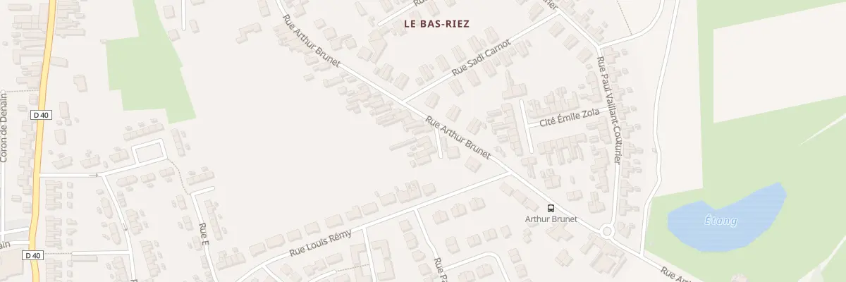Plan du 40 Rue Arthur Brunet à Haveluy