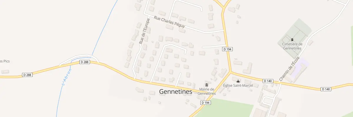 Plan du 13 All de l’Abron à Gennetines