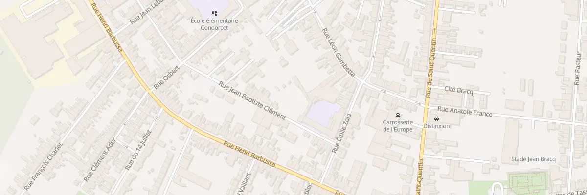 Plan du 4 Rue Jean-baptiste Clément à Caudry