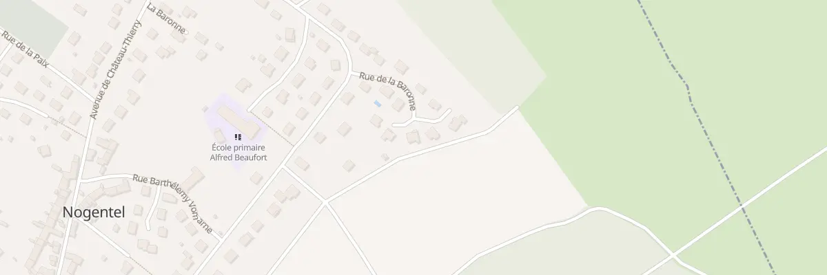 Plan du 37 Rue de la Baronne à Nogentel