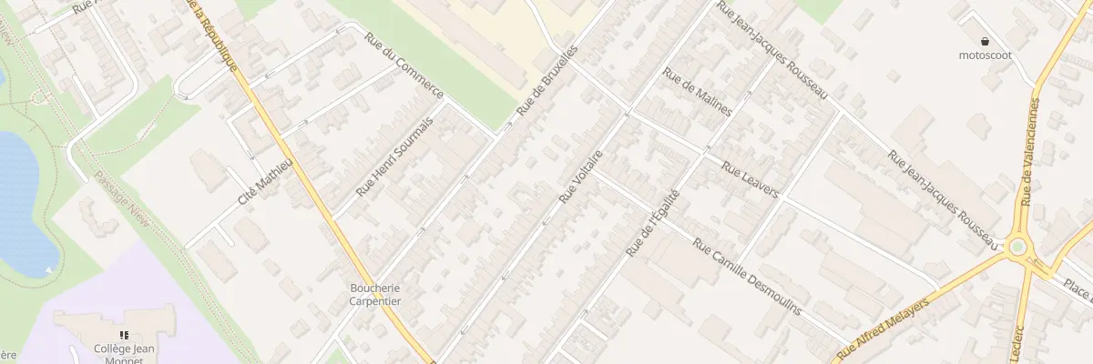 Plan du 45 Rue Voltaire à Caudry