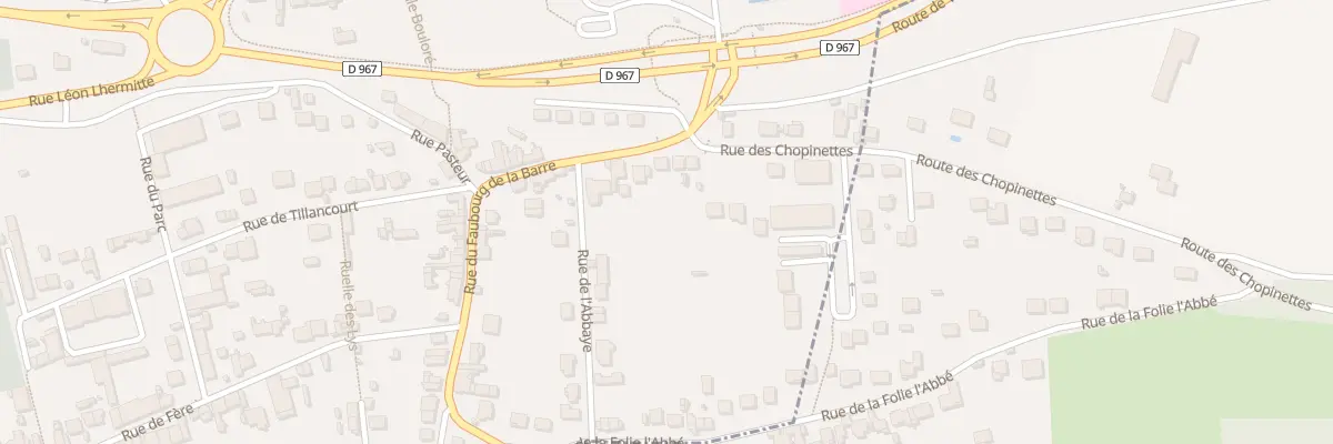 Plan du 29 Rue du Fbg de la Barre à Château-Thierry