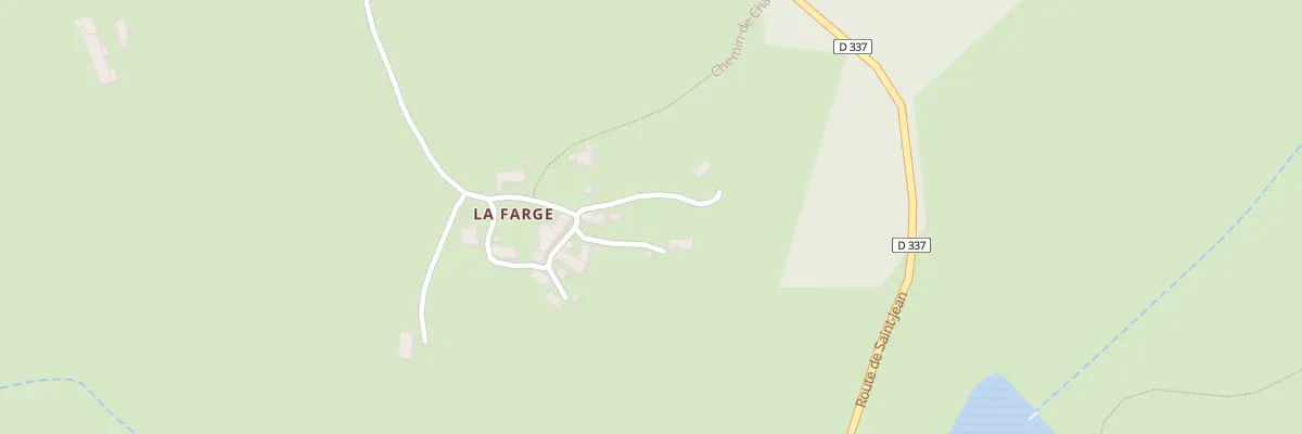 Plan du 335 Rte de La Farge à Fayet-le-Château